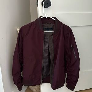 French Connection Dark Maroon Bomber